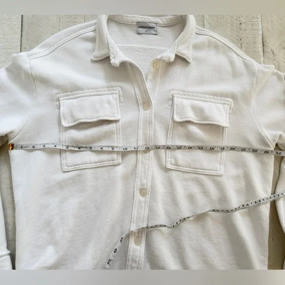 Cotton Citizen Brooklyn Button-Down Shirt Jacket - Size Small Oversized - Picture 7 of 13